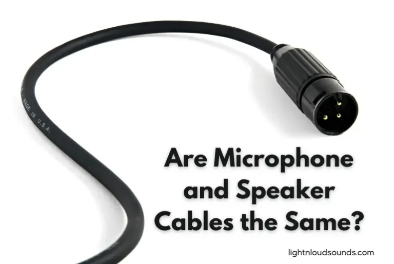 Are Microphone and Speaker Cables the Same?